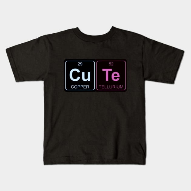 Cute - Periodic Table Kids T-Shirt by valival